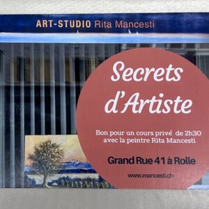 Bon pour un cours privé « Mes secrets d’Artiste »